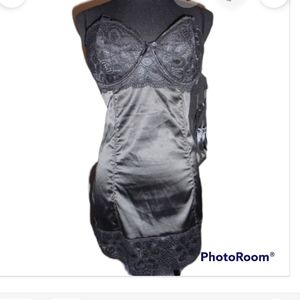 Lover's Lane Black Garter Chemise S